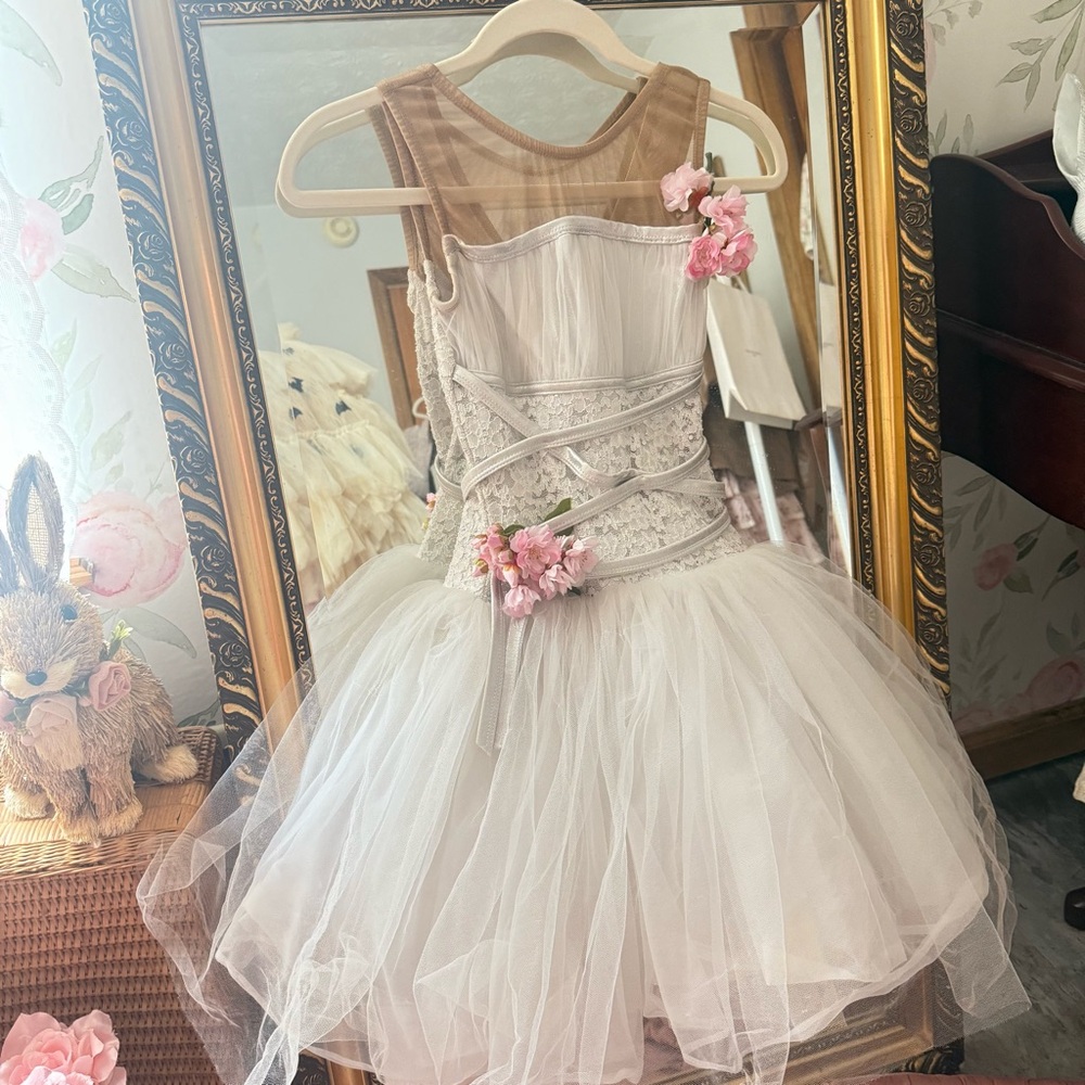 White Tulle Ballerina Tutu Dress/Costume